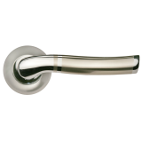 Дверные ручки Morelli MH-04 SN/CP "ФОНТАН" Цвет - Белый никель/полированный хром