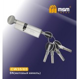 Цилиндровый механизм МСМ 100 CW35\65 перфо ключ-верт. матовый никель