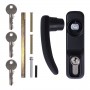 Ручка Fuaro (Фуаро) накладная AP.H-136 для узкопроф. дверей с ключом (для моделей 1700B и 1700С