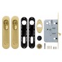 Набор для раздвижных дверей SH011-BK SG-1 Матовое золото