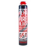 Пена противопожарная PROFFLEX FIRE BLOCK всесезонная 850 мл (65л) 